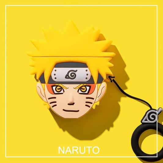 Naruto Series Airpods 1/2/3/Pro Case Cute 3D Funny Characters Cartoon Silicone Case-Airpods Case-Monkey Ninja-Airpods 1/2-Monkey Ninja