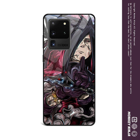 Madara Anime Tempered Glass Phone Case for Samsung-Phone Case-Monkey Ninja-Galaxy S9-Madara-Monkey Ninja