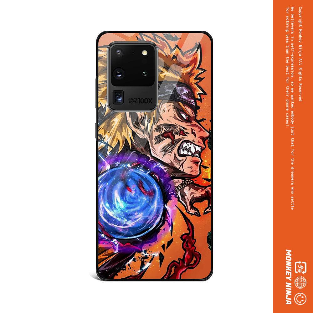 Naruto Anime Tempered Glass Phone Case for Samsung