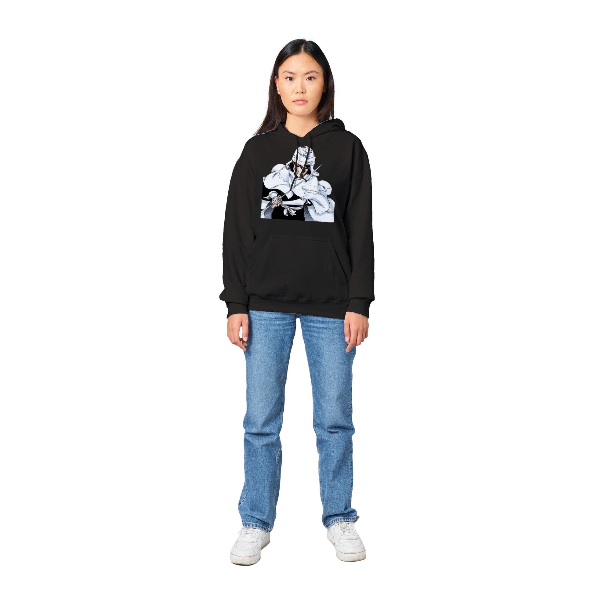 Bleach | Rukia TYBW | Anime Hoodie (Unisex)-Hoodie-Monkey Ninja-Black-S-Monkey Ninja