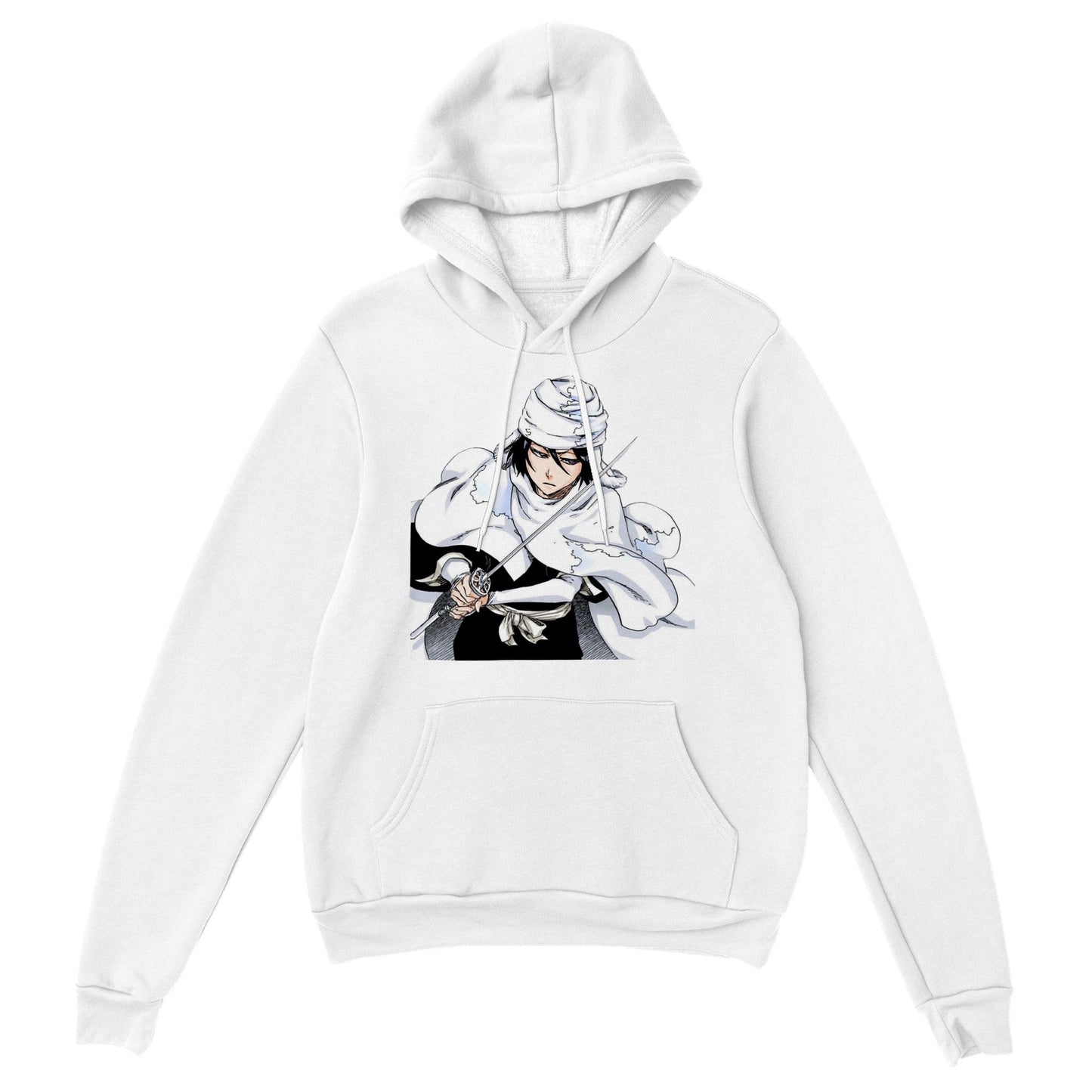 Bleach | Rukia TYBW | Anime Hoodie (Unisex)-Hoodie-Monkey Ninja-White-S-Monkey Ninja