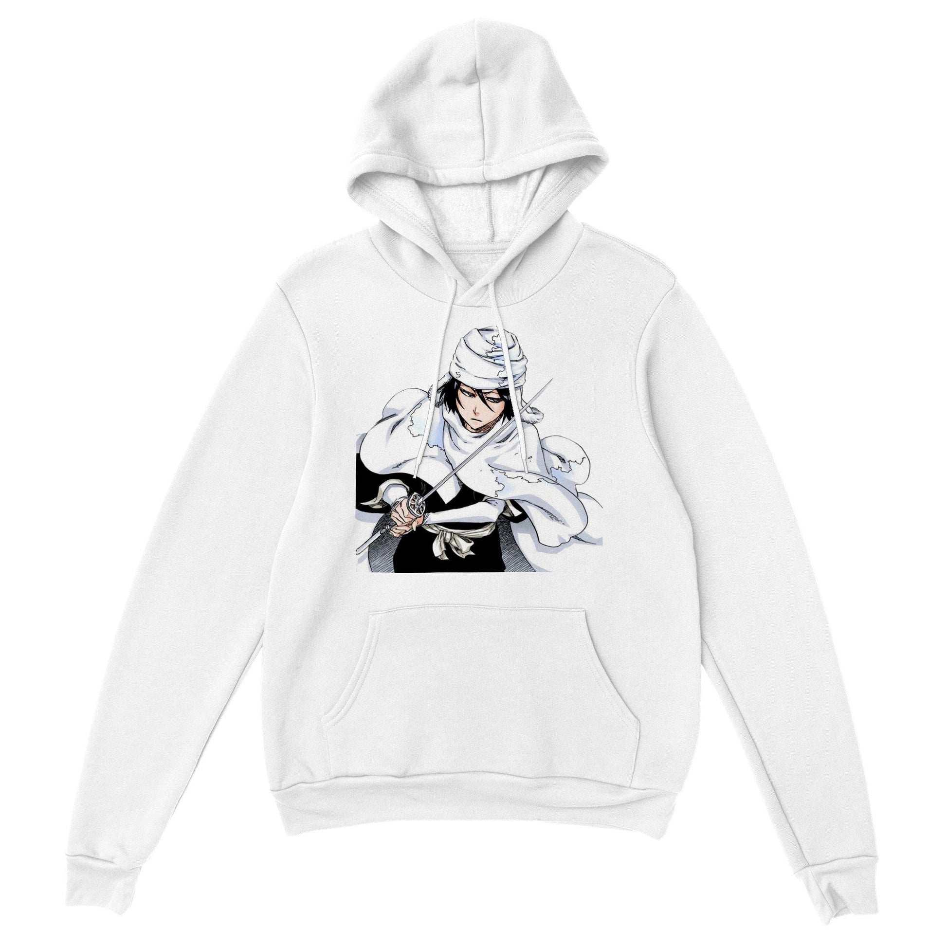 Bleach | Rukia TYBW | Anime Hoodie (Unisex)-Hoodie-Monkey Ninja-White-S-Monkey Ninja
