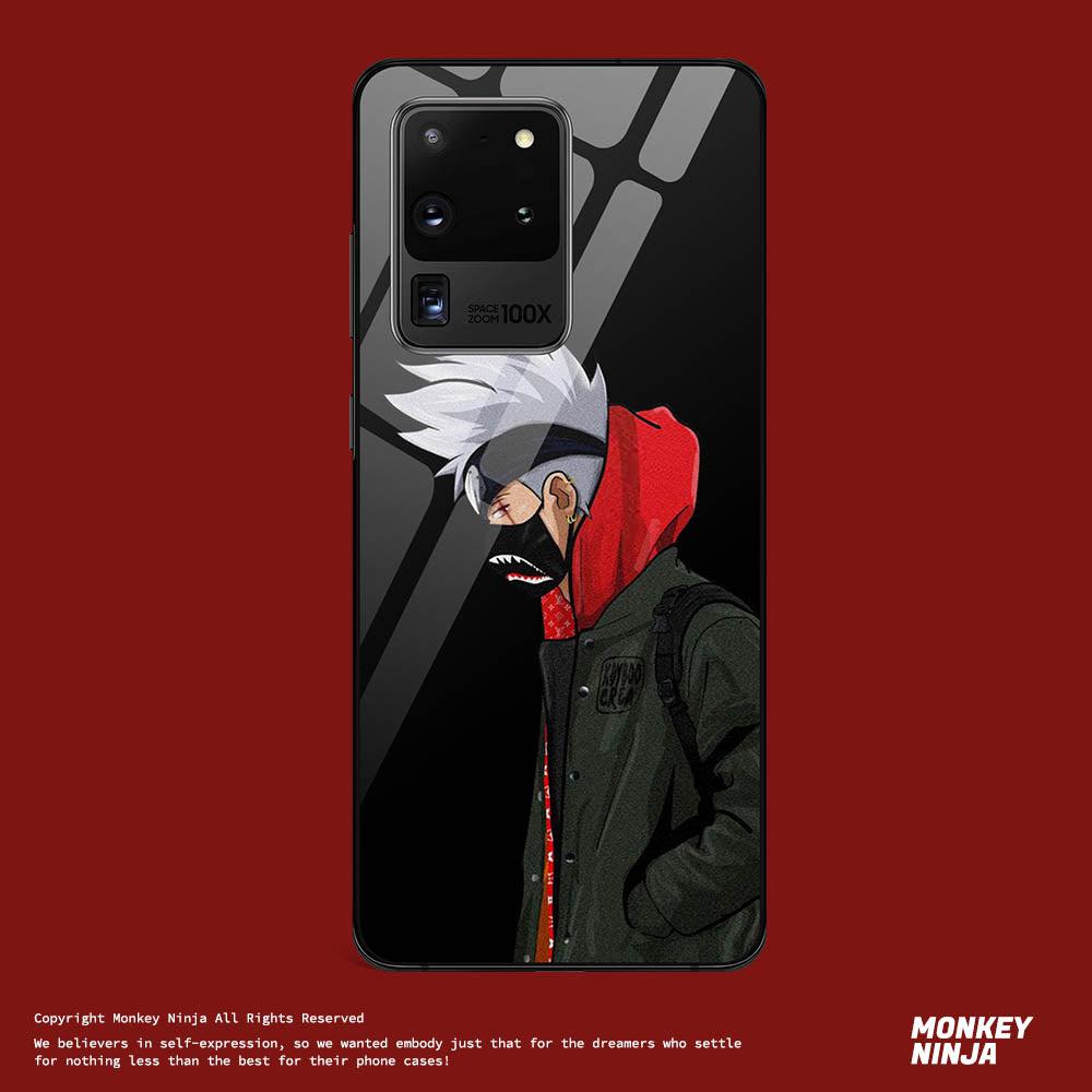 Kakashi Naruto Anime Tempered Glass Samsung Phone Case for Samsung