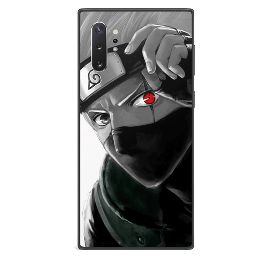 Kakashi Sharingan Put Headband Up Tempered Glass Soft Silicone Samsung Case-Phone Case-Monkey Ninja-Galaxy S9-Monkey Ninja