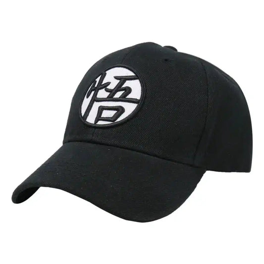 Dragon Ball Embroidered Adjustable Kame Symbol Structured Twill Cap - GOKU