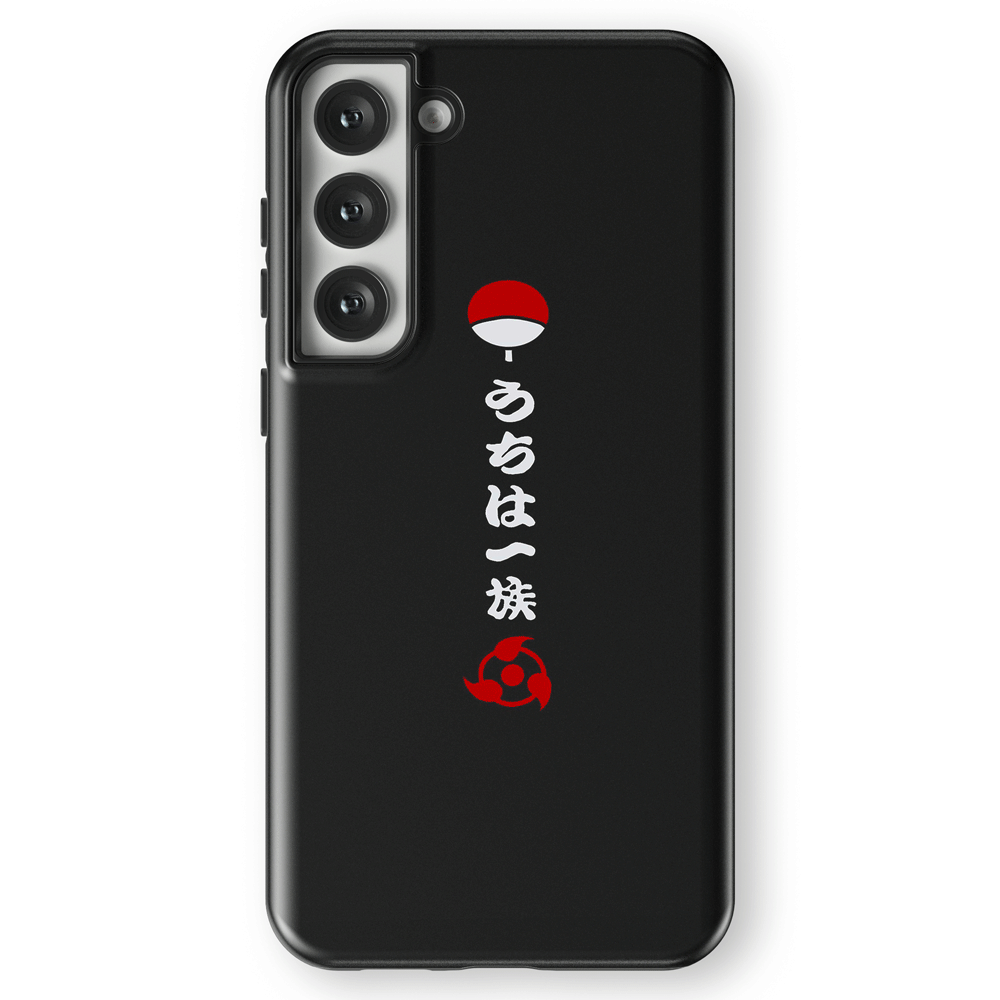 Uchiha Clans Crest Tempered Glass Tough Samsung Case