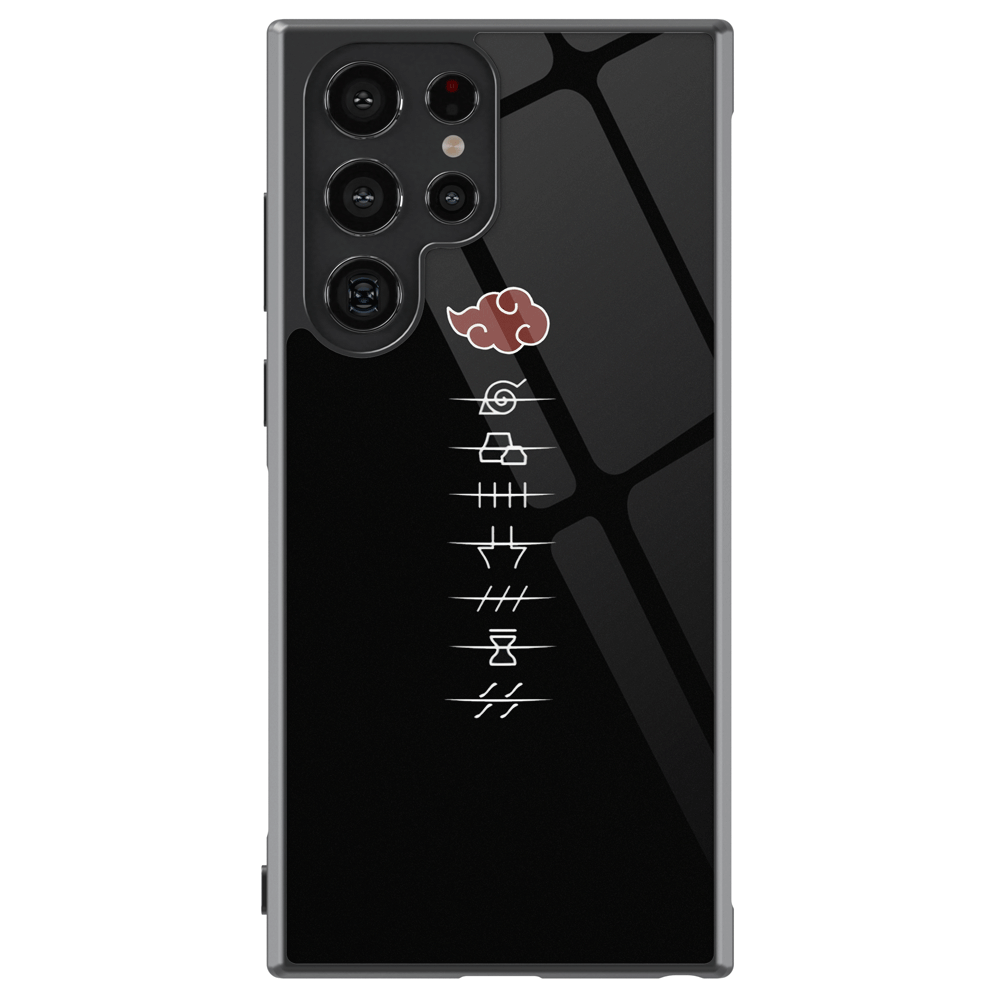 Akatsuki Anime Tempered Glass Tough Samsung Phone Case for Samsung