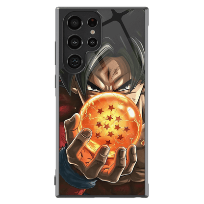 Dragon Ball Super Dragon Balls Tempered Glass Tough Samsung Phone Case