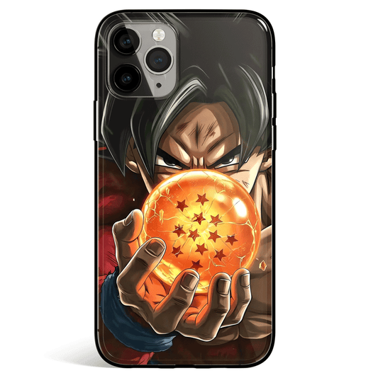 Dragon Ball Super Dragon Balls Tempered Glass Soft Silicone iPhone Case