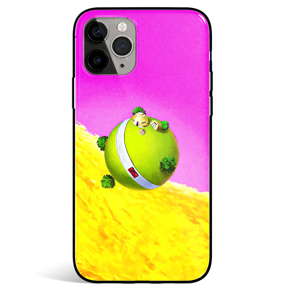 Dragon Ball Kaio Planet Tempered Glass Soft Silicone iPhone Case