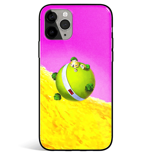 Dragon Ball Kaio Planet Tempered Glass Soft Silicone iPhone Case