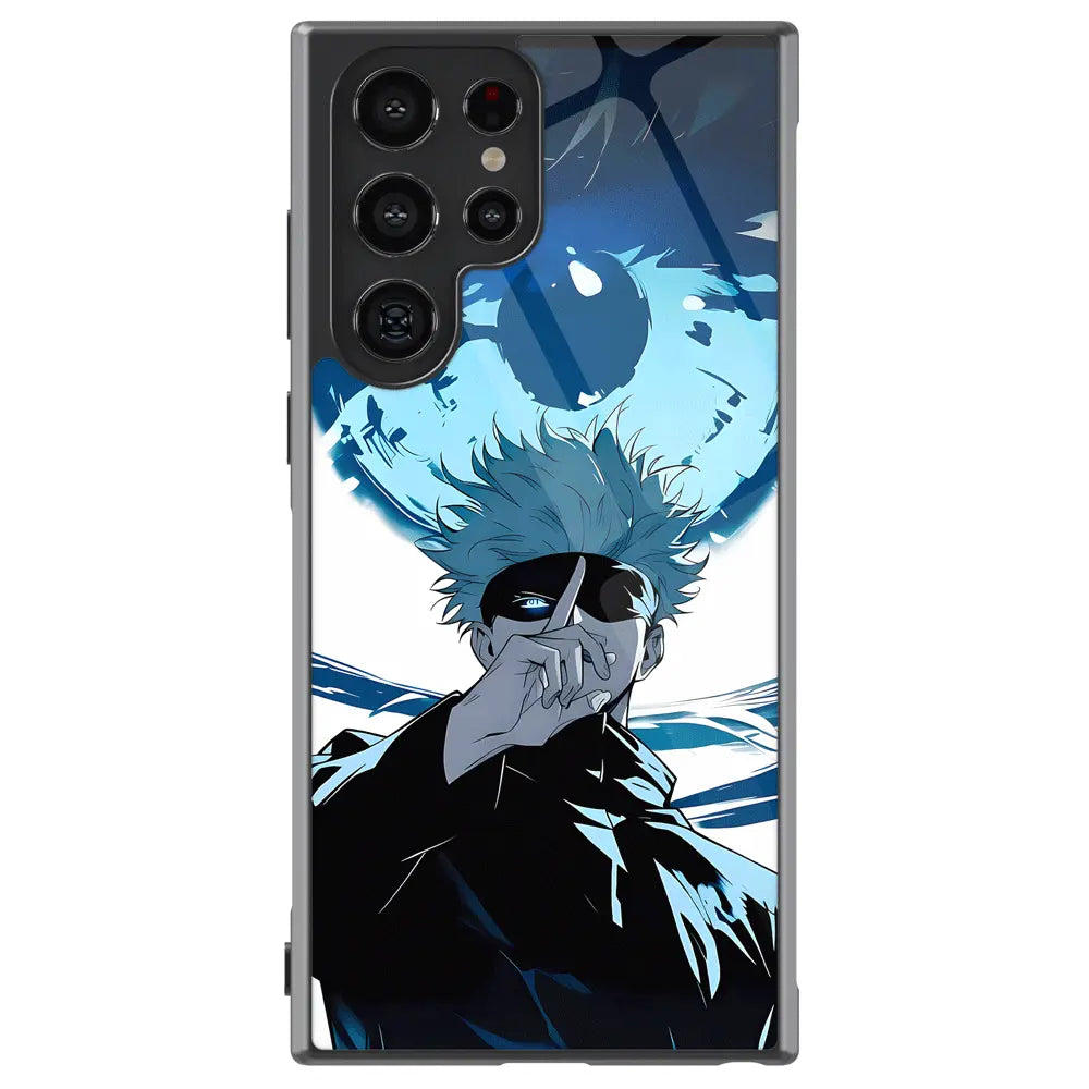 Gojo Unlimited Void Case - Satoru Gojo Glowing Blue Six Eyes - Monkey Ninja