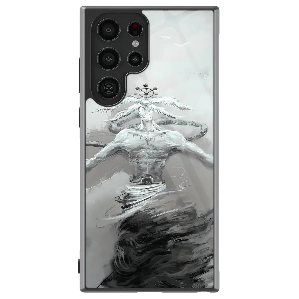 Jujutsu Kaisen Mahoraga Galaxy Case -  White Ink Wash Style - Monkey Ninja