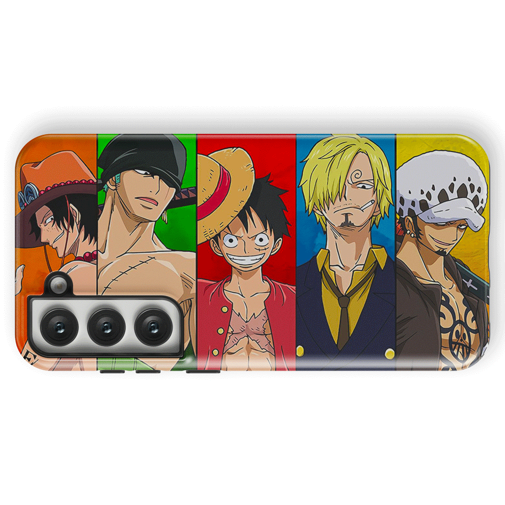 One Piece Anime Luffy Crew Zoro Ace Sanji Law Samsung Phone Case