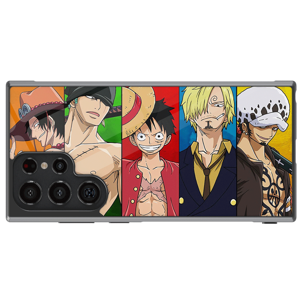 One Piece Anime Luffy Crew Zoro Ace Sanji Law Samsung Phone Case