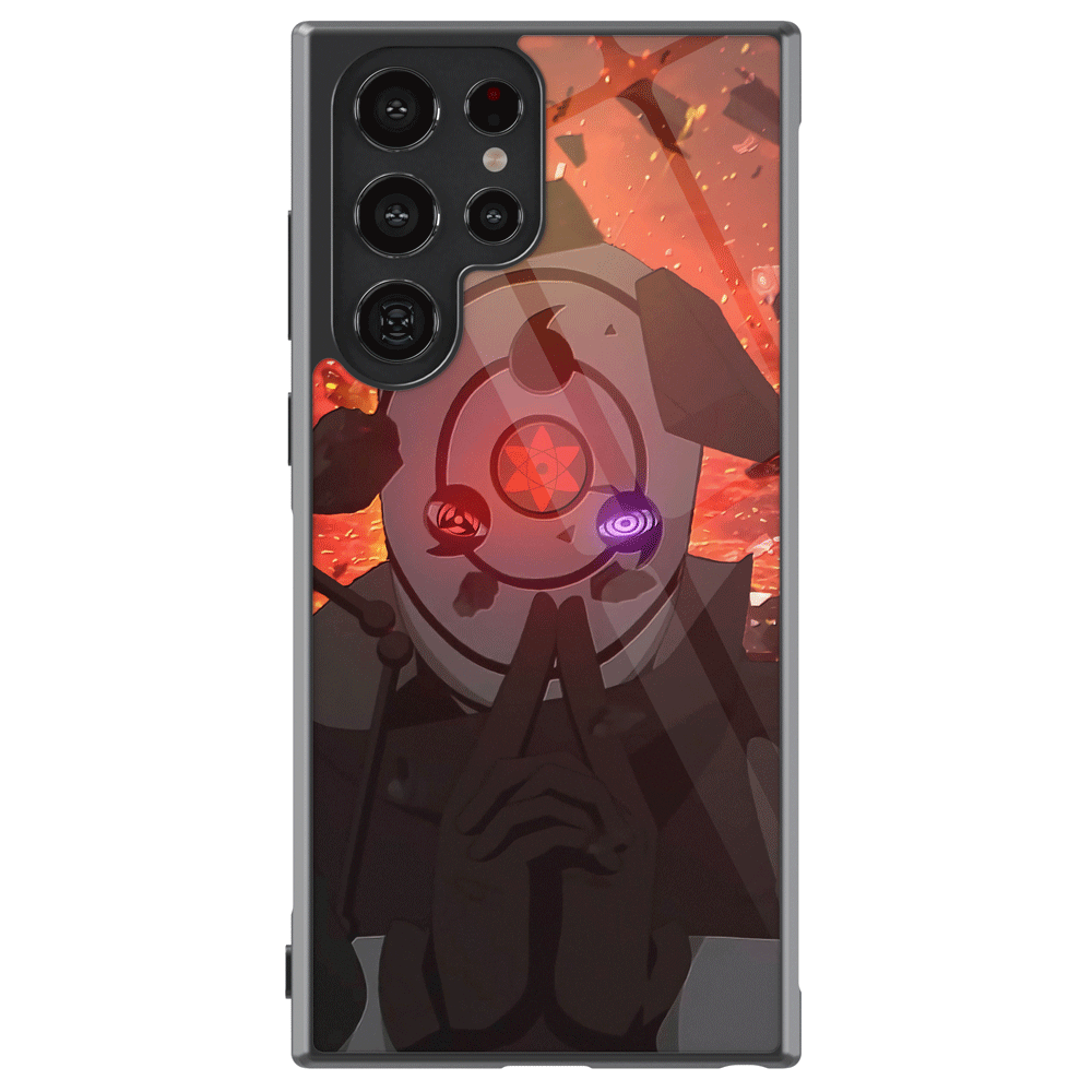 Naruto Obito Ninja Mudra Tempered Glass Tough Samsung Case
