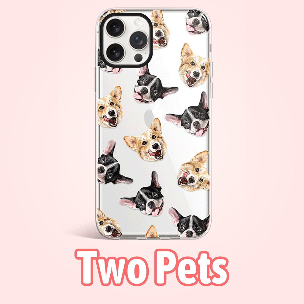 Custom Pet dog cat face iPhone phone case