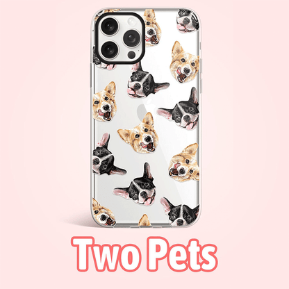 Custom Pet dog cat face iPhone phone case