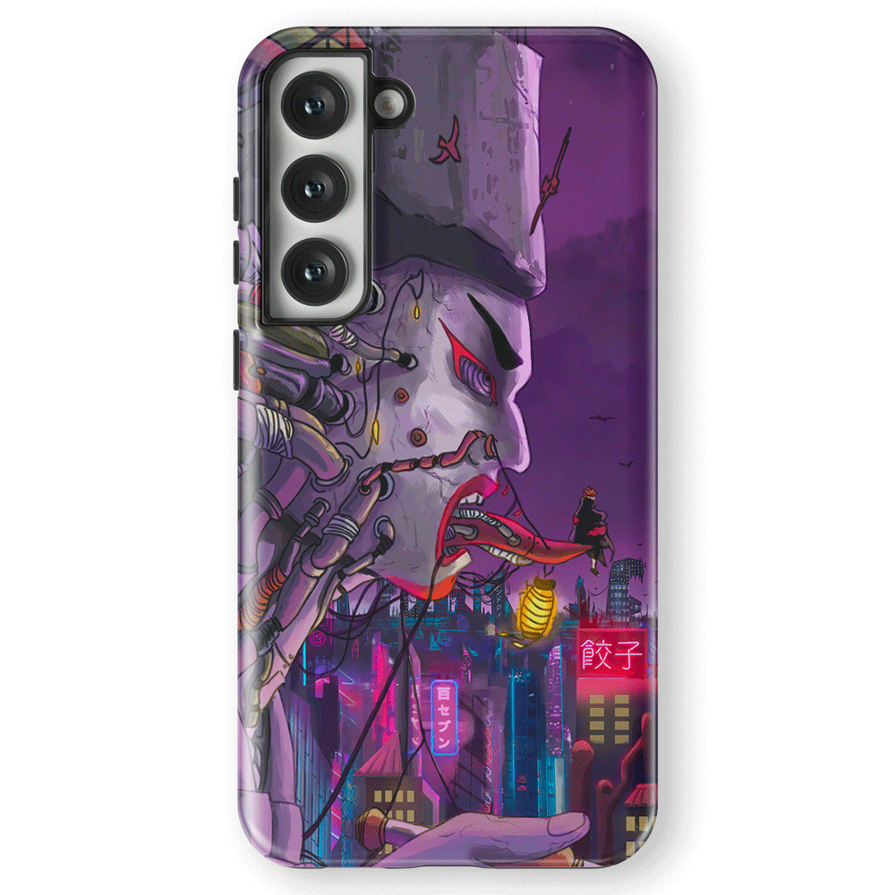 Naruto Pain Rinnegan World Samsung Tempered Glass Tough Phone Case