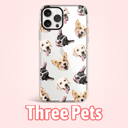 Custom Pet dog cat face iPhone phone case