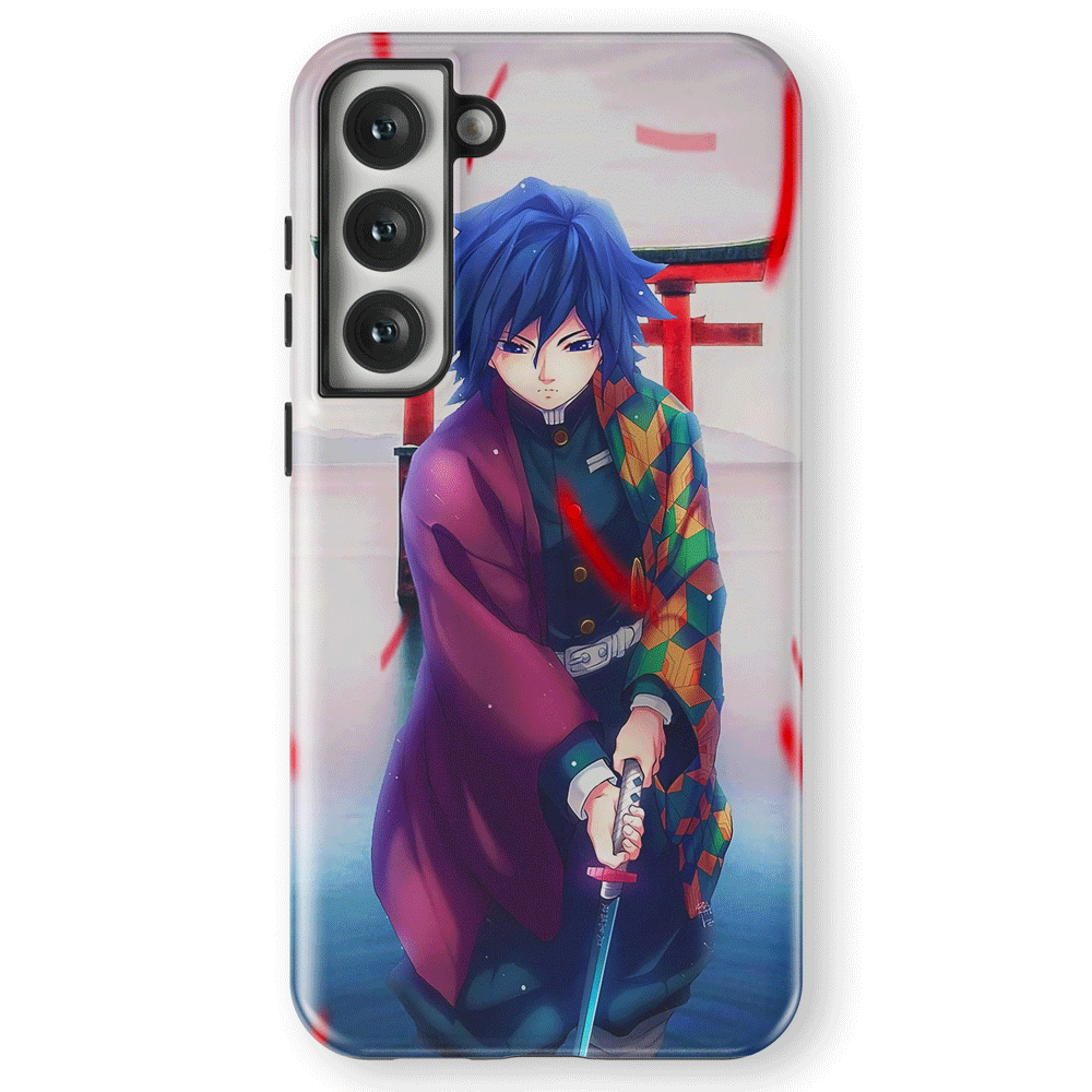 Demon Slayer Giyu Tomioka Master Swordsman Tempered Glass Tough Samsung Case