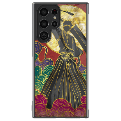 Bleach Colorful Ichigo Tempered Glass Tough Samsung Phone Case