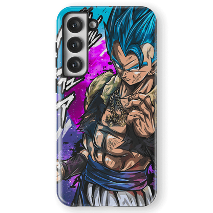 Dragon Ball Blue Hair Gohan Tempered Glass Tough Samsung Case
