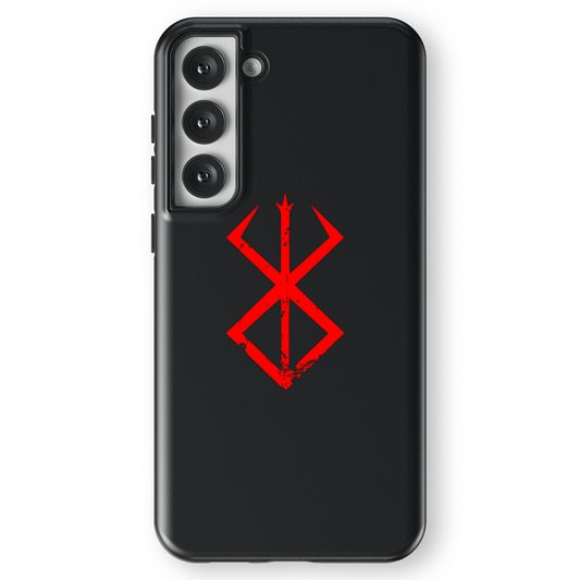 Berserk Brand of Sacrifice Tempered Glass Tough Soft Silicone Samsung Case
