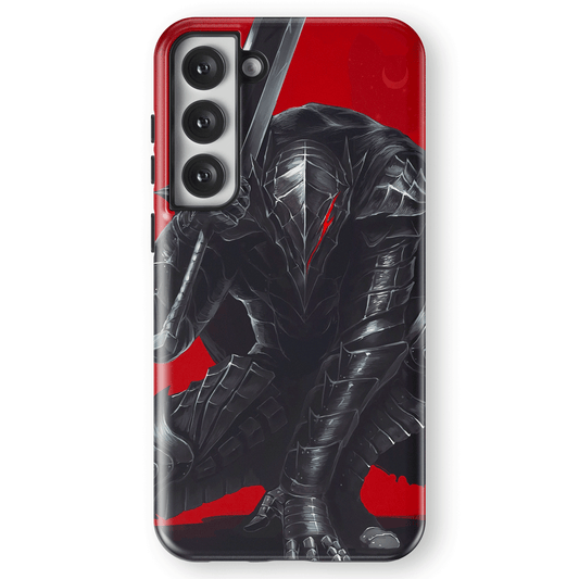 Berserk Luxurious Bberserker Armor Tempered Glass Tough Soft Silicone Samsung Case