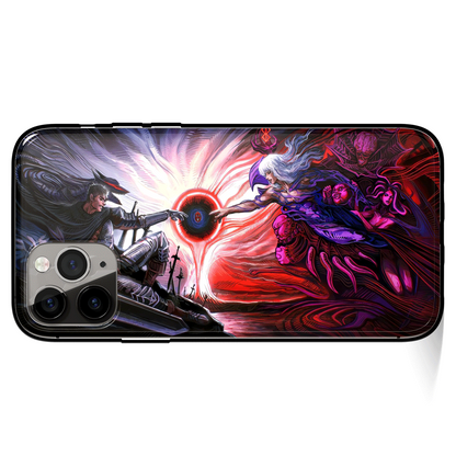 Berserk Gut Fanart Tempered Glass Soft Silicone iPhone Case-Phone Case-Monkey Ninja-iPhone X/XS-Tempered Glass-Monkey Ninja