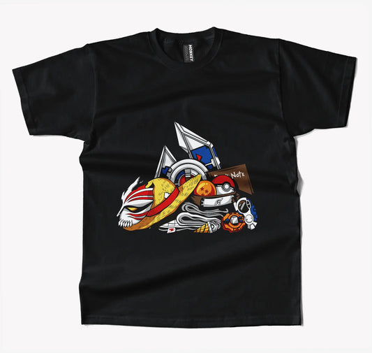 All Anime T Shirt-T-Shirt-Monkeyninja-S-Black-Monkey Ninja