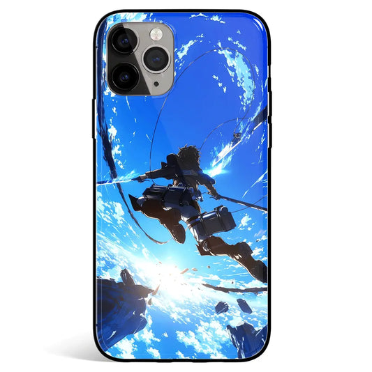 Attack on Titan ODM Gear Tempered Glass Soft Silicone iPhone Case-Phone Case-Monkey Ninja-iPhone 17-Glass Case-Monkey Ninja