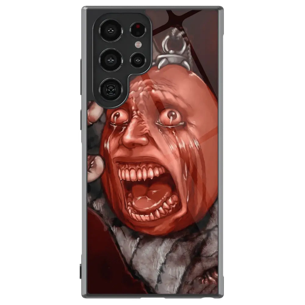 Berserk Behelit Griffith Tempered Glass Tough Soft Silicone Samsung Case-Phone Case-Monkey Ninja-Galaxy S25-Glass Case-Monkey Ninja