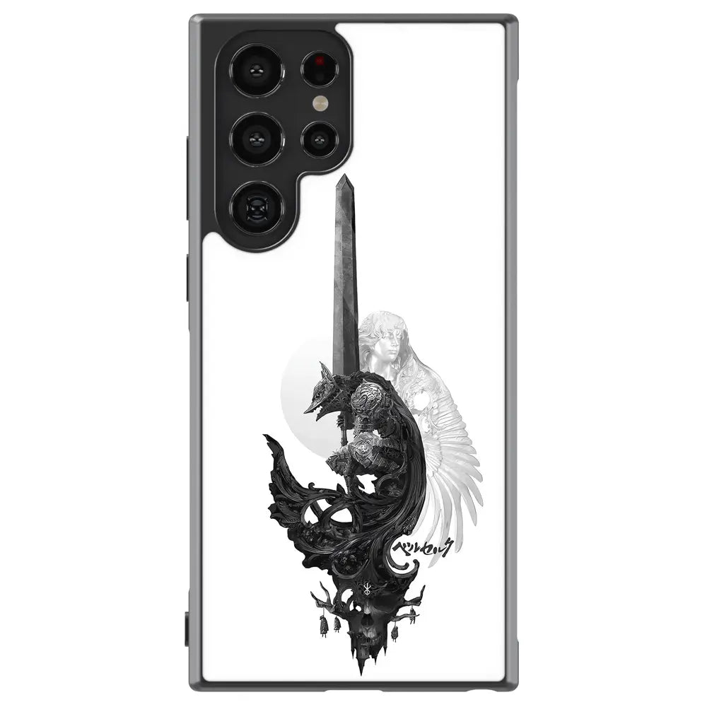 Berserk Berserker Armor Tempered Glass Tough Samsung Galaxy Phone Case-Phone Case-Monkey Ninja-Galaxy S25-Glass Case-Monkey Ninja