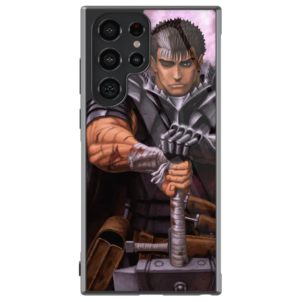 Berserk Black Swordsman Guts Samsung Case - Anime Phone Case - Monkey Ninja