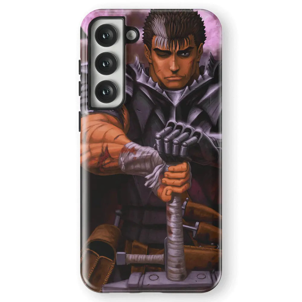 Berserk Black Swordsman Guts Samsung Case - Anime Phone Case - Monkey Ninja