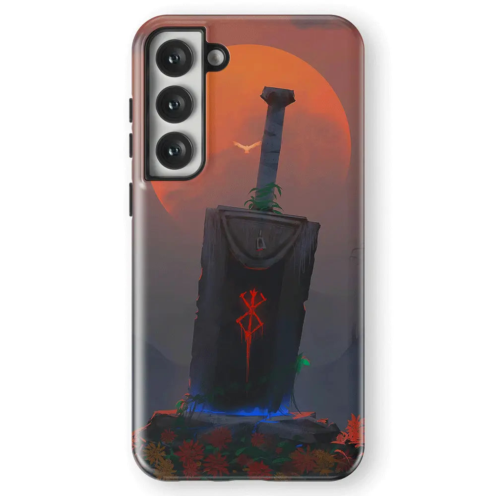 Berserk Goodbye my friend Tempered Glass Tough Soft Silicone Samsung Case-Phone Case-Monkey Ninja-Galaxy S25-Tough Case-Monkey Ninja