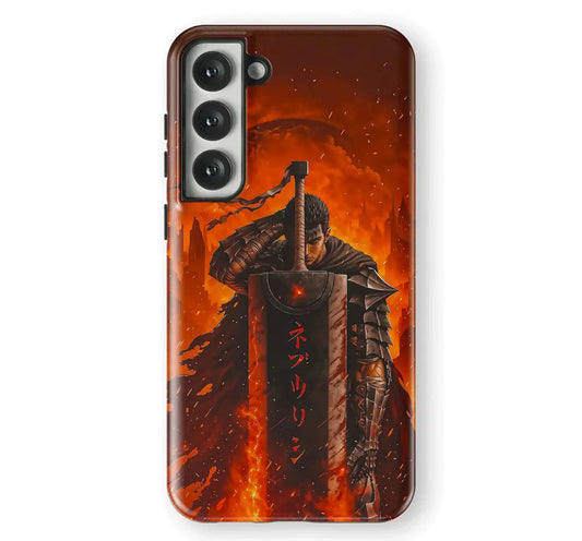 Berserk Guts Tempered Glass Tough Samsung Phone Case-Phone Case-Monkey Ninja-Galaxy S25-Tough Case-Monkey Ninja