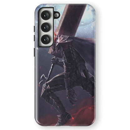 Berserk Illustration Tempered Glass Tough Soft Silicone Samsung Case-Phone Case-Monkey Ninja-Galaxy S25-Tough Case-Monkey Ninja