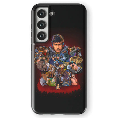 Berserk Life of Guts Tempered Glass Tough Soft Silicone Samsung Case-Phone Case-Monkey Ninja-Galaxy S25-Tough Case-Monkey Ninja
