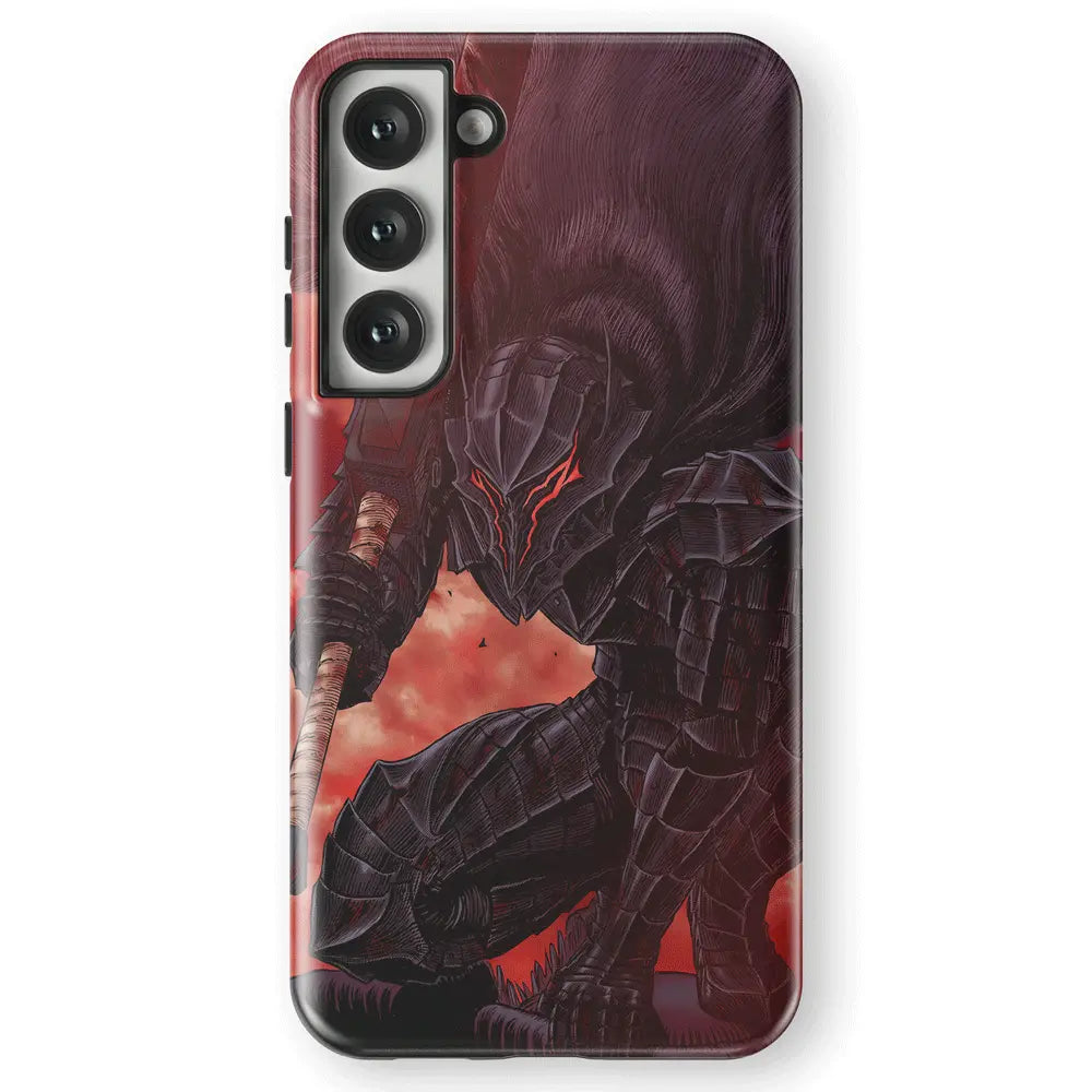 Berserk Panel Tempered Glass Tough Soft Silicone Samsung Case-Phone Case-Monkey Ninja-Galaxy S25-Tough Case-Monkey Ninja