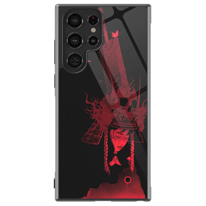 Berserk The Eclipse Red Silhouette Tempered Glass Tough Soft Silicone Samsung Case-Phone Case-Monkey Ninja-Galaxy S25-Glass Case-Monkey Ninja