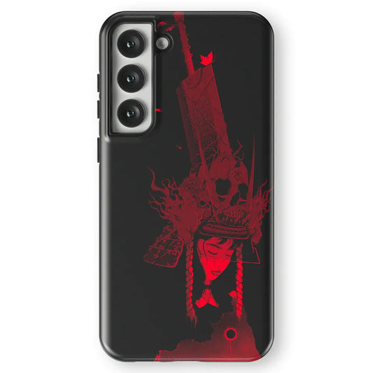 Berserk The Eclipse Red Silhouette Tempered Glass Tough Soft Silicone Samsung Case-Phone Case-Monkey Ninja-Galaxy S25-Tough Case-Monkey Ninja