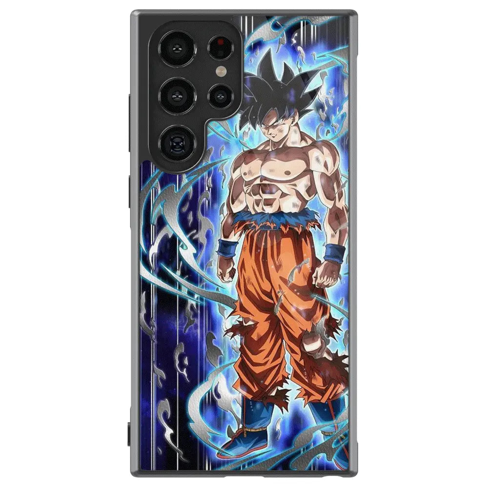 Burning Goku Tempered Glass Tough Samsung Phone Case-Phone Case-Monkey Ninja-Galaxy S25-Glass Case-Monkey Ninja
