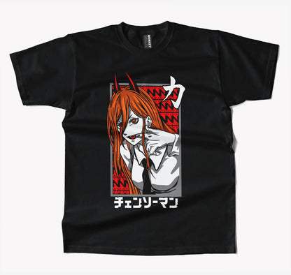 Chainsaw Man Devil Anime T Shirt-T-Shirt-Monkeyninja-S-Black-Monkey Ninja