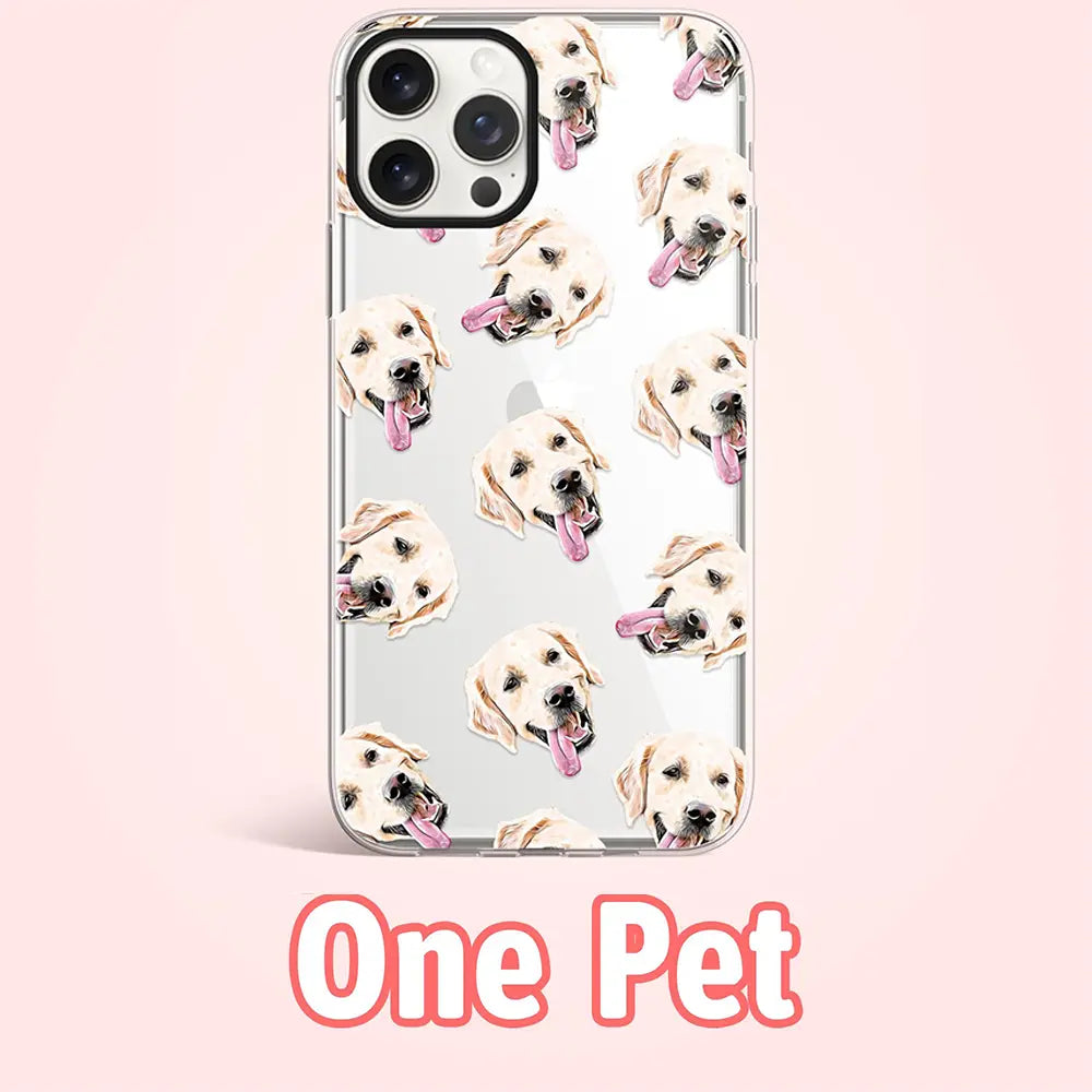 Custom Pet dog cat face iPhone phone case-Phone Case-Monkey Ninja-iPhone 17-1 Face-Monkey Ninja