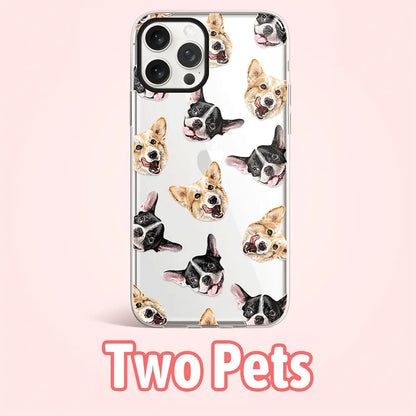 Custom Pet dog cat face iPhone phone case-Phone Case-Monkey Ninja-iPhone 17-1 Face-Monkey Ninja