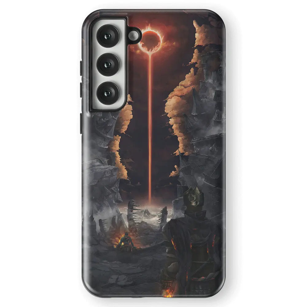 Dark Souls Tempered Glass Tough Soft Silicone Samsung Case-Phone Case-Monkey Ninja-Galaxy S25-Tough Case-Monkey Ninja