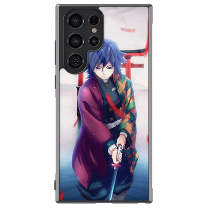 Demon Slayer Giyu Tomioka Master Swordsman Tempered Glass Tough Samsung Case-Phone Case-Monkey Ninja-Galaxy S25-Glass Case-Monkey Ninja