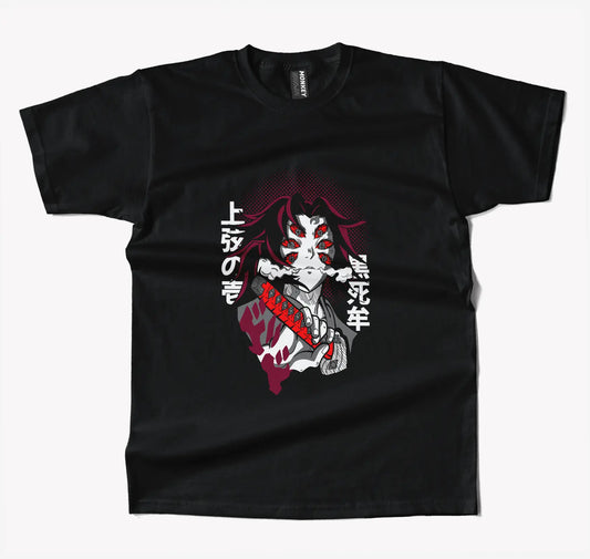 Demon Slayer Kokushibo Anime T Shirt-T-Shirt-Monkeyninja-S-Black-Monkey Ninja